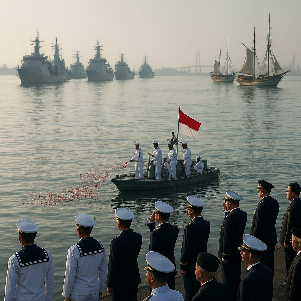 Peringatan 77 Tahun Pembentukan TNI AL di Surabaya, Menghormati Leluhur Bahari Nusantara
