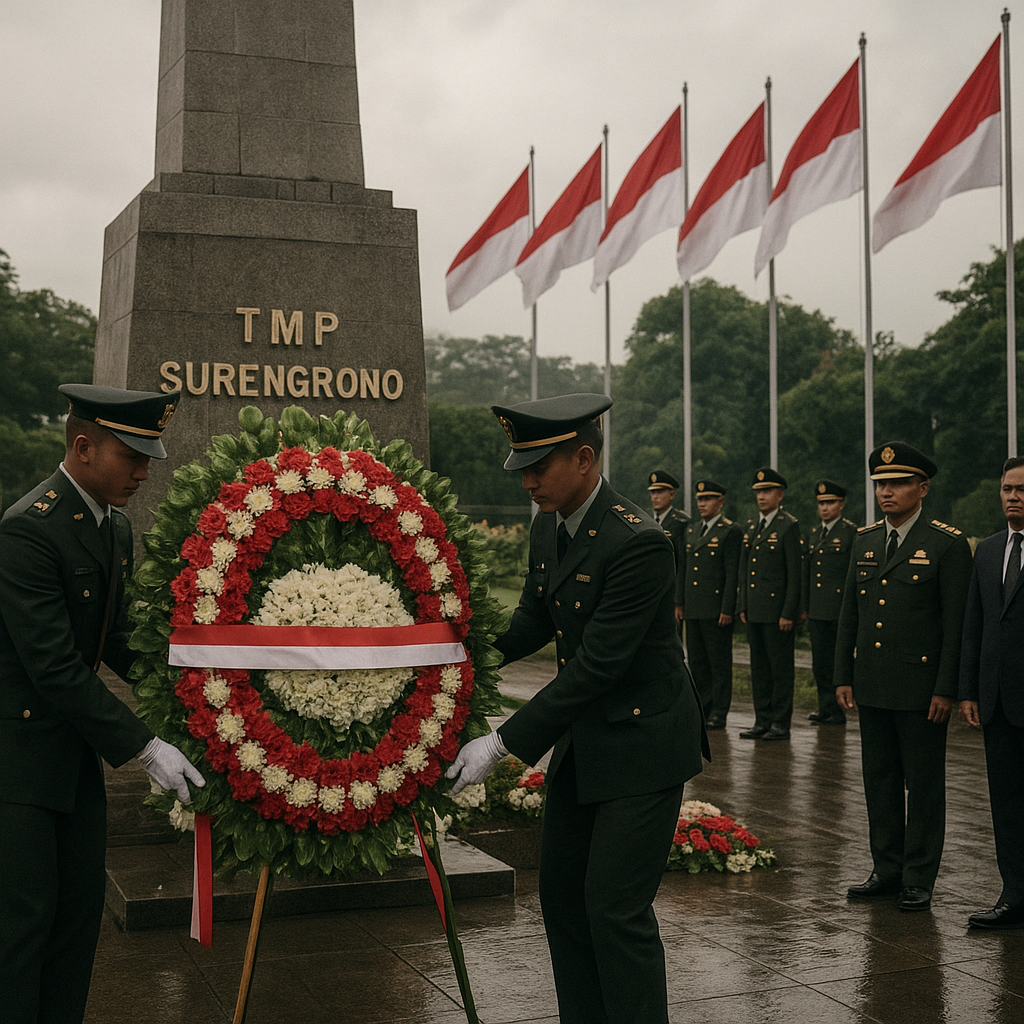 Ziarah ke TMP Surengrono, TNI Cilacap Kenang Perjuangan Para Pahlawan