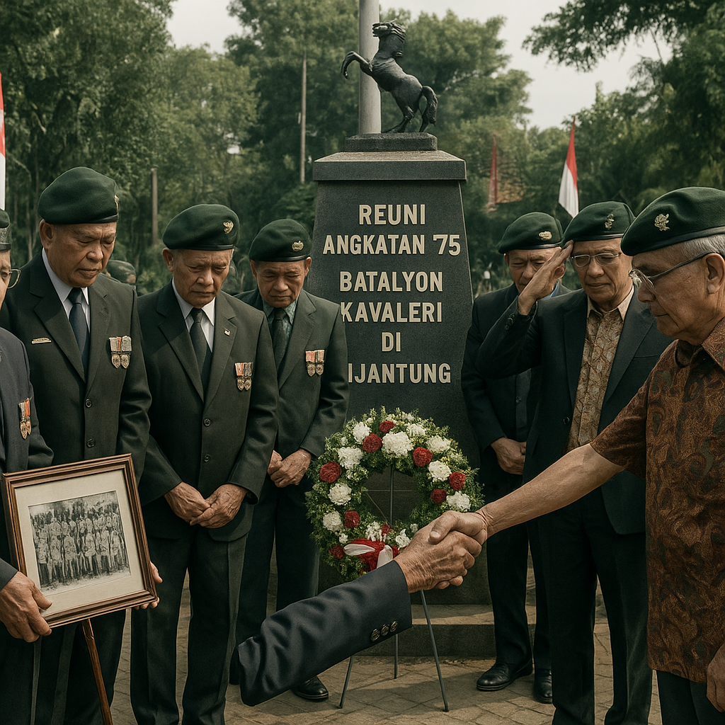 Kemerdekaan dalam Kenangan: Reuni Angkatan '75 Batalyon Kavaleri di Cijantung