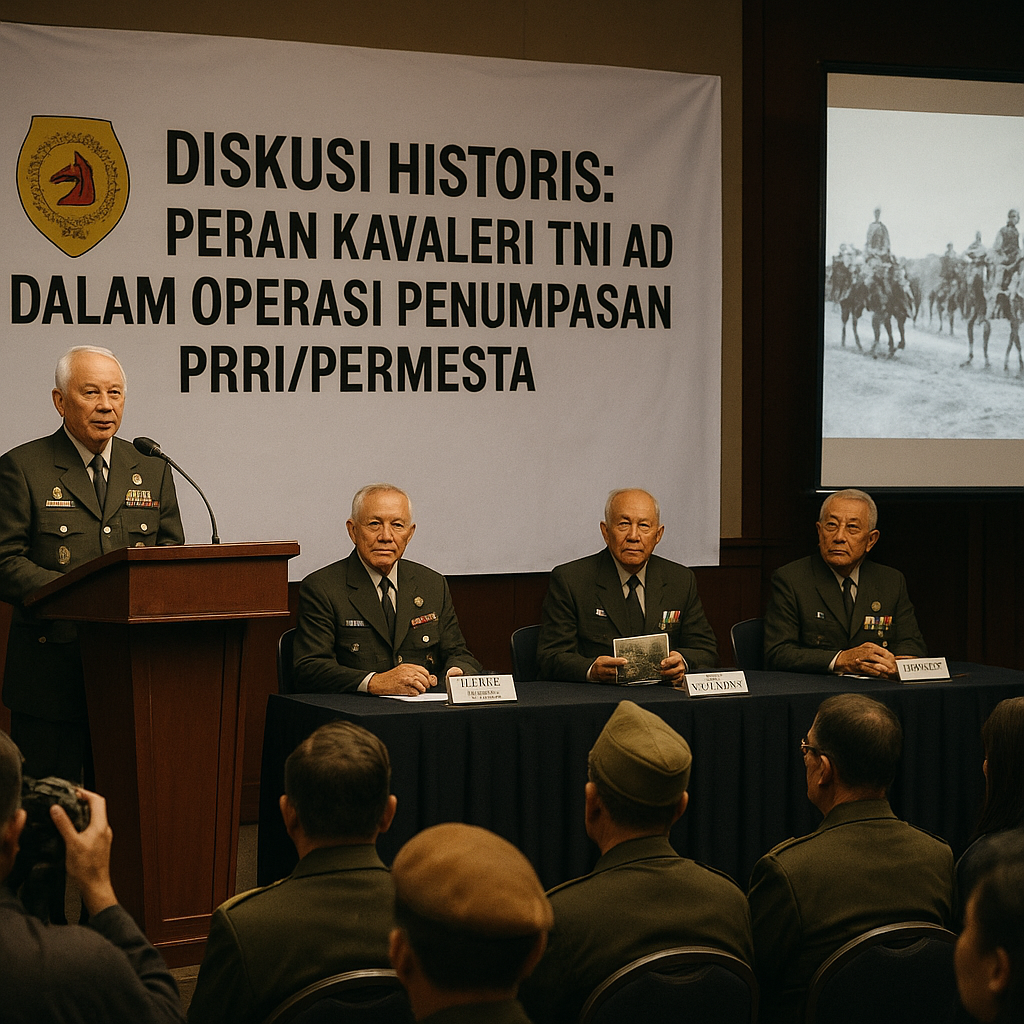 Diskusi Historis "Peran Kavaleri TNI AD dalam Operasi Penumpasan PRRI/Permesta" di Medan