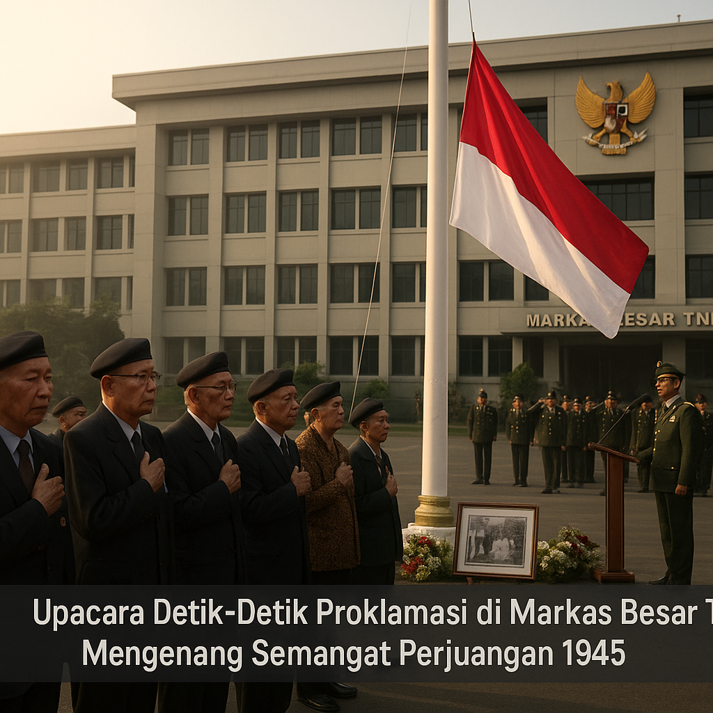 Upacara Detik-Detik Proklamasi di Markas Besar TNI: Mengenang Semangat Perjuangan 1945