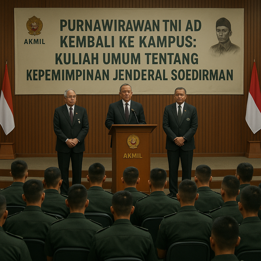 Purnawirawan TNI AD Kembali ke Kampus: Kuliah Umum di Akmil tentang Kepemimpinan Jenderal Soedirman