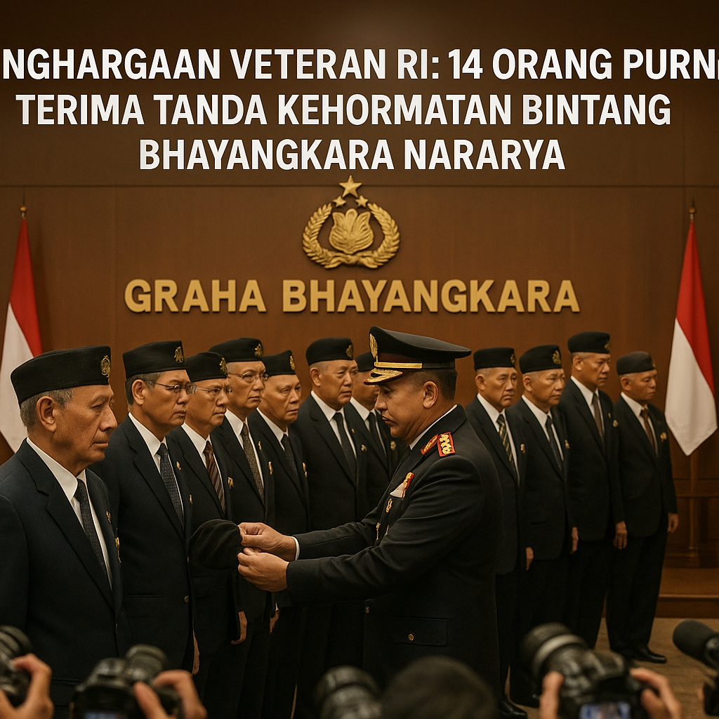 Penghargaan Veteran RI: 14 Orang Purnawirawan Terima Tanda Kehormatan Bintang Bhayangkara Nararya