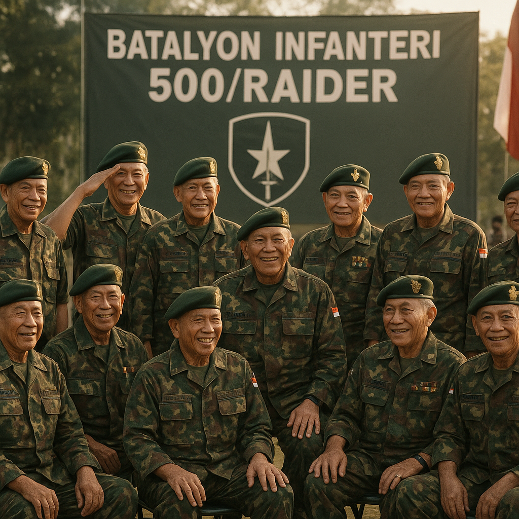 Reuni Akbar Batalyon Infanteri 500/Raider: Kembali Bersatu di Bawah Panji Kesatuan