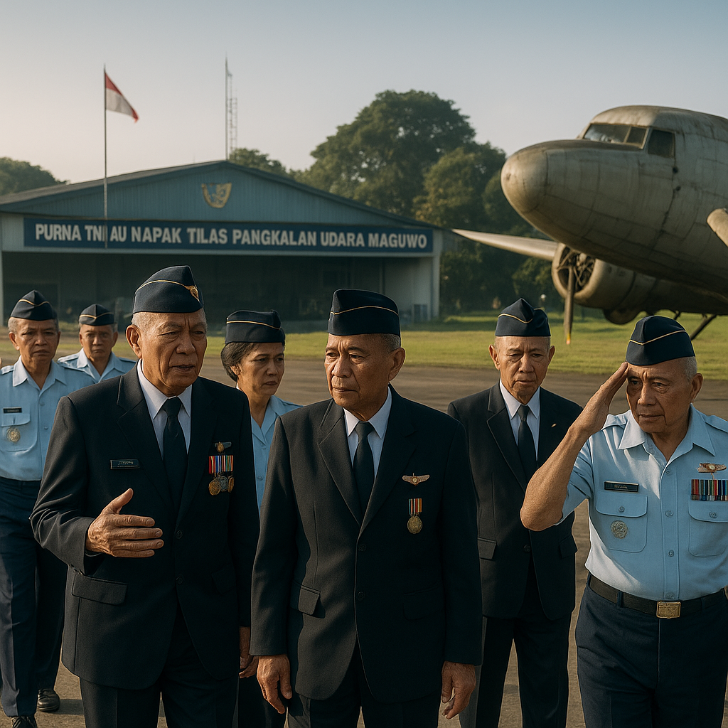Purna TNI AU Gelar Napak Tilas Pangkalan Udara Maguwo