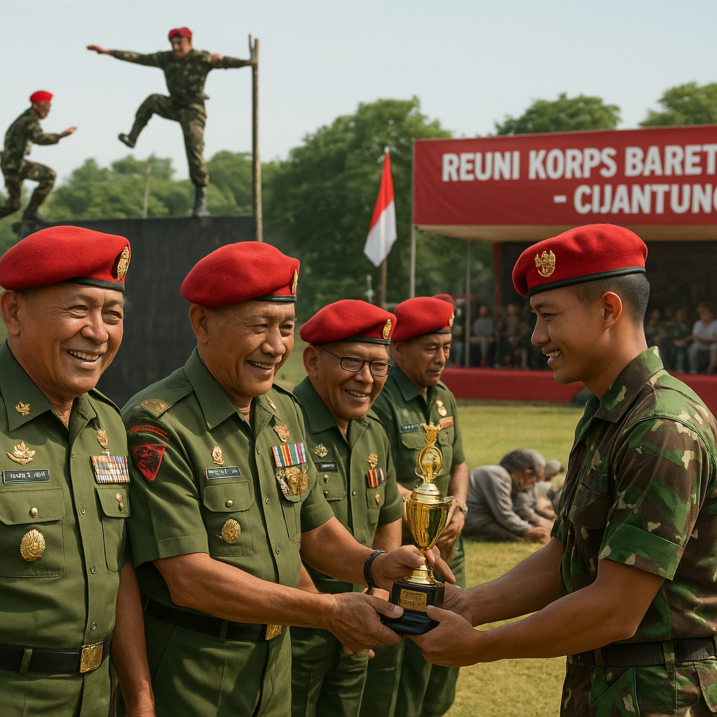 Tradisi Korps Baret Merah: Lomba Ketangkasan dan Reuni Satuan di Cijantung