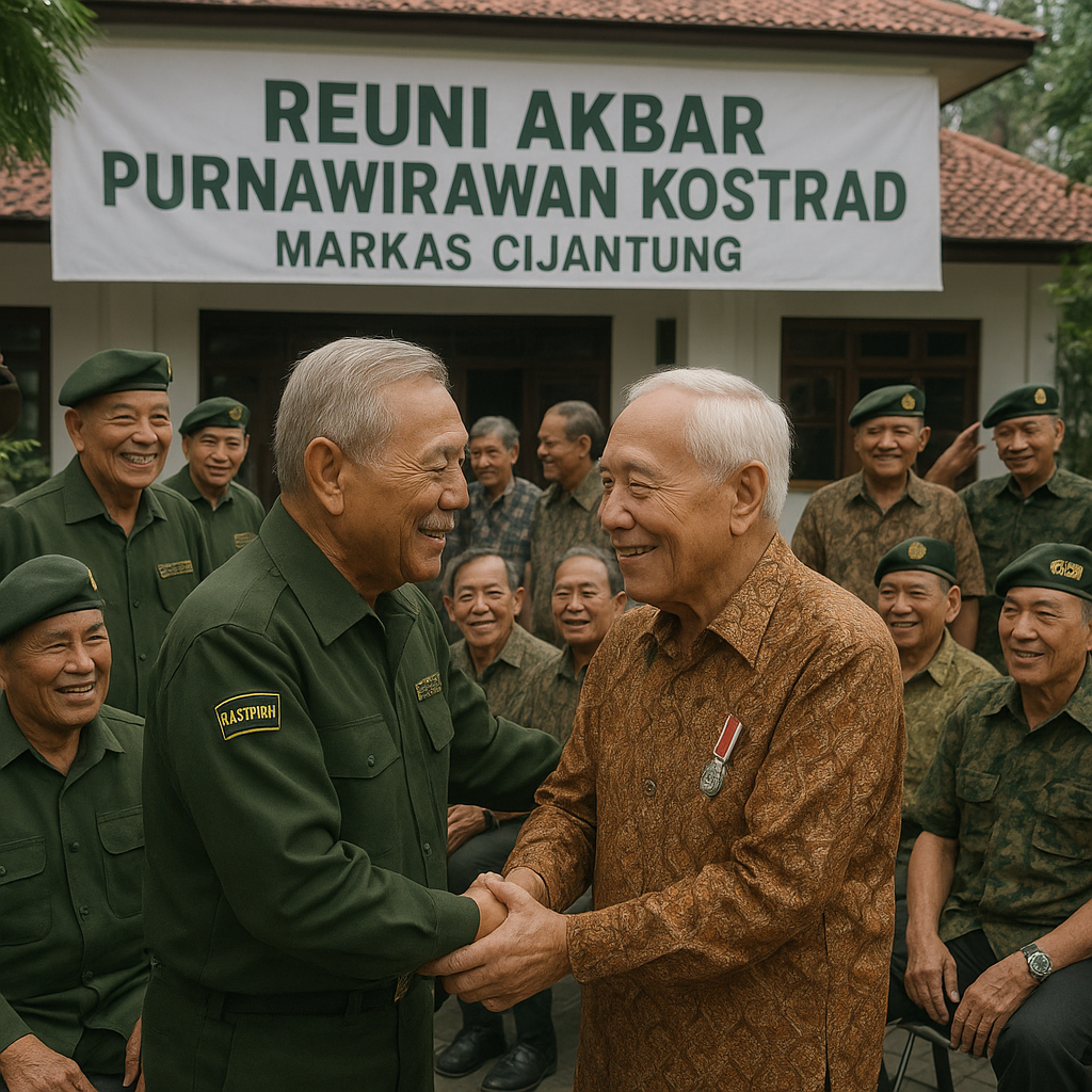 Para Purnawirawan Kostrad Gelar Reuni Akbar di Cijantung, Kenang Masa Pengabdian di Medan Laga
