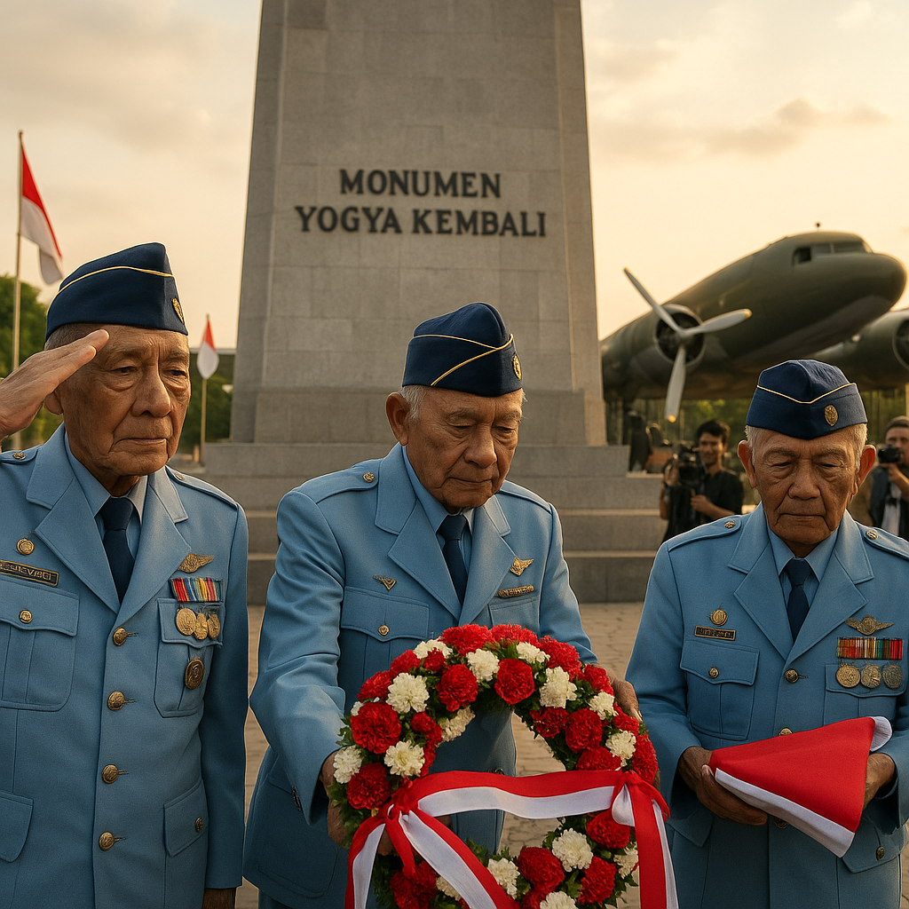 Napak Tilas ke Monumen Yogya Kembali, Purnawirawan AURI Kenang Peran Pesawat Dakota dalam Perjuangan