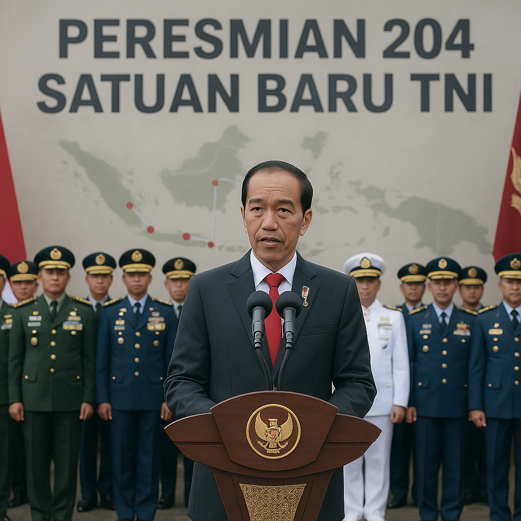 Ekspansi Sejarah: Presiden Resmikan 204 Satuan Baru TNI, Termasuk 6 Kodam