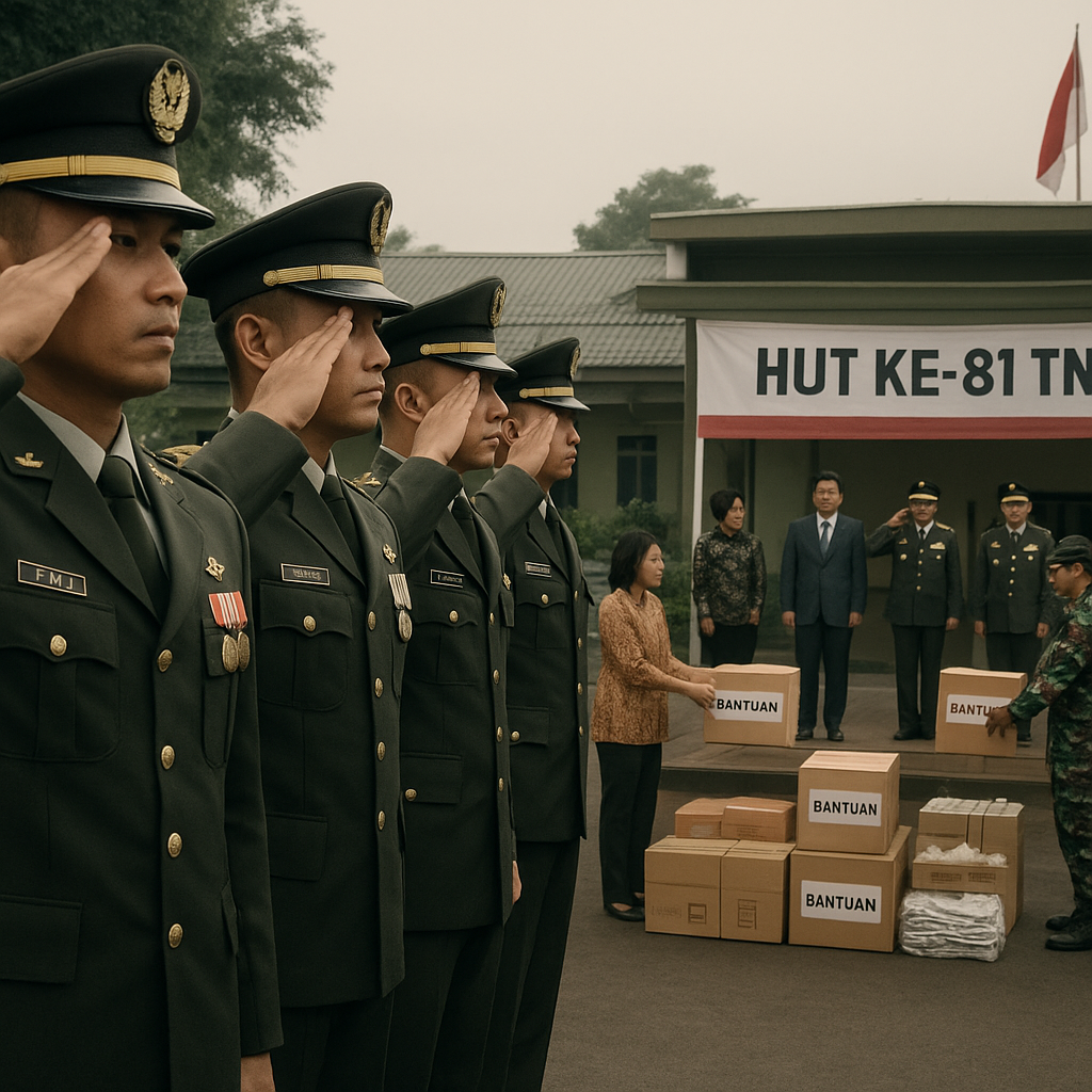 HUT Ke-81 TNI: Perayaan Sederhana yang Sarat Makna dan Penghormatan