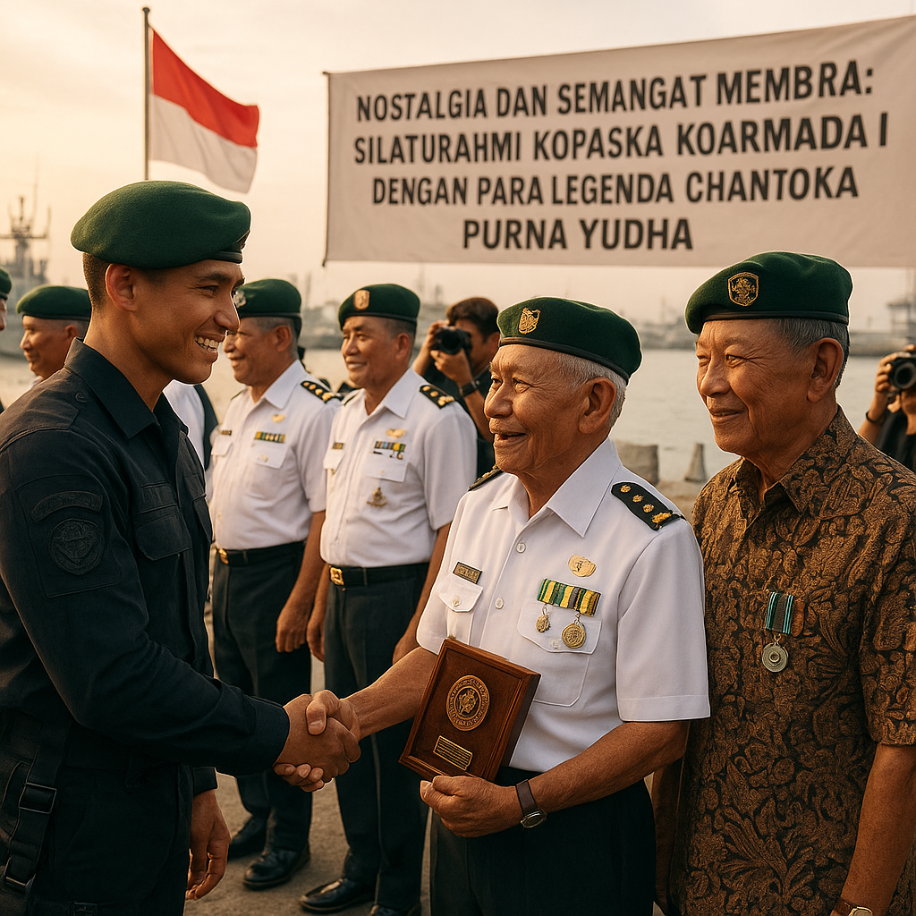 Nostalgia dan Semangat Membara: Silaturahmi Kopaska Koarmada I dengan Para Legenda Chantoka Purna Yudha