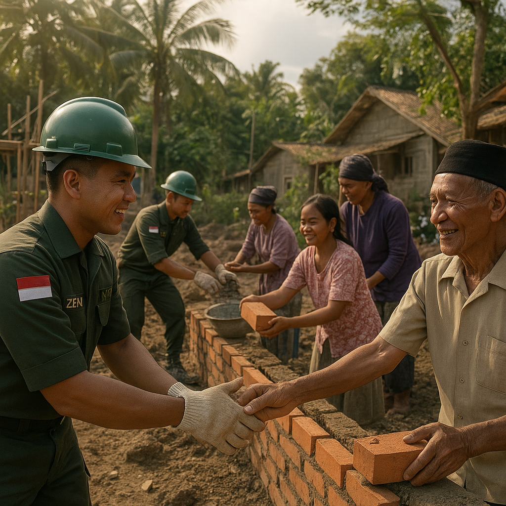 Zeni TNI AD Gelar Bakti Sosial, Lanjutkan Tradisi Membangun Sejak Era Perang Kemerdekaan