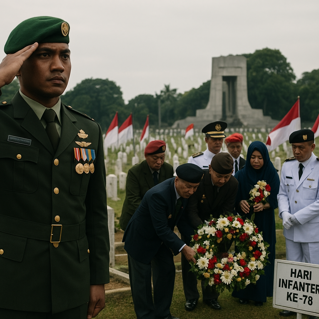 Ziarah ke TMP Kalibata, Peringati Hari Infanteri ke-78 dengan Penghormatan Mendalam