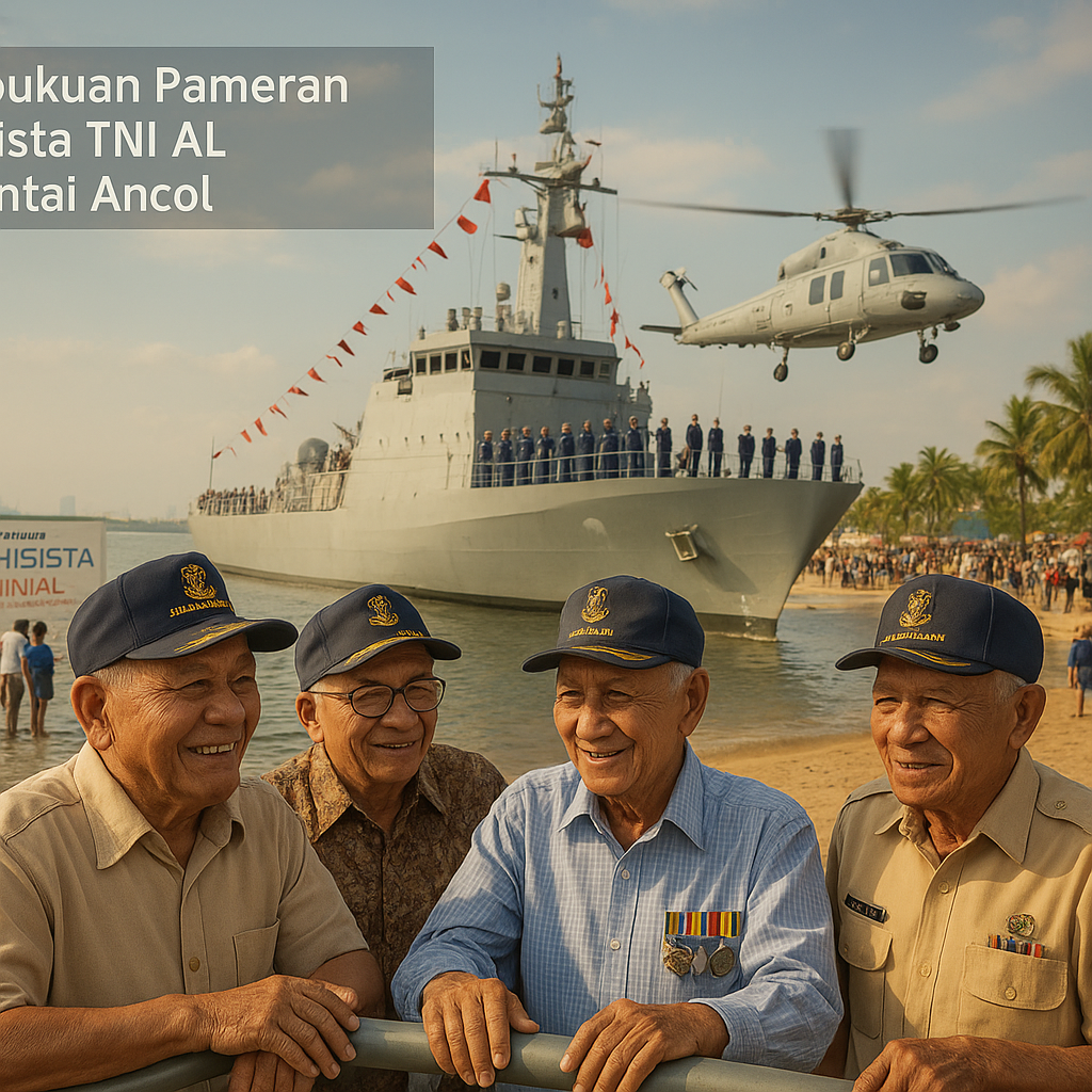 Pembukaan Pameran Alutsista TNI AL di Pantai Ancol: Kapal Perang dan Helikopter Dipamerkan