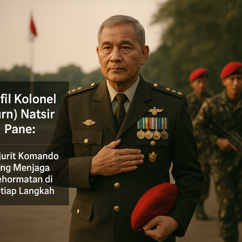 Profil Kolonel (Purn) Natsir Pane: Prajurit Komando yang Menjaga Kehormatan di Setiap Langkah