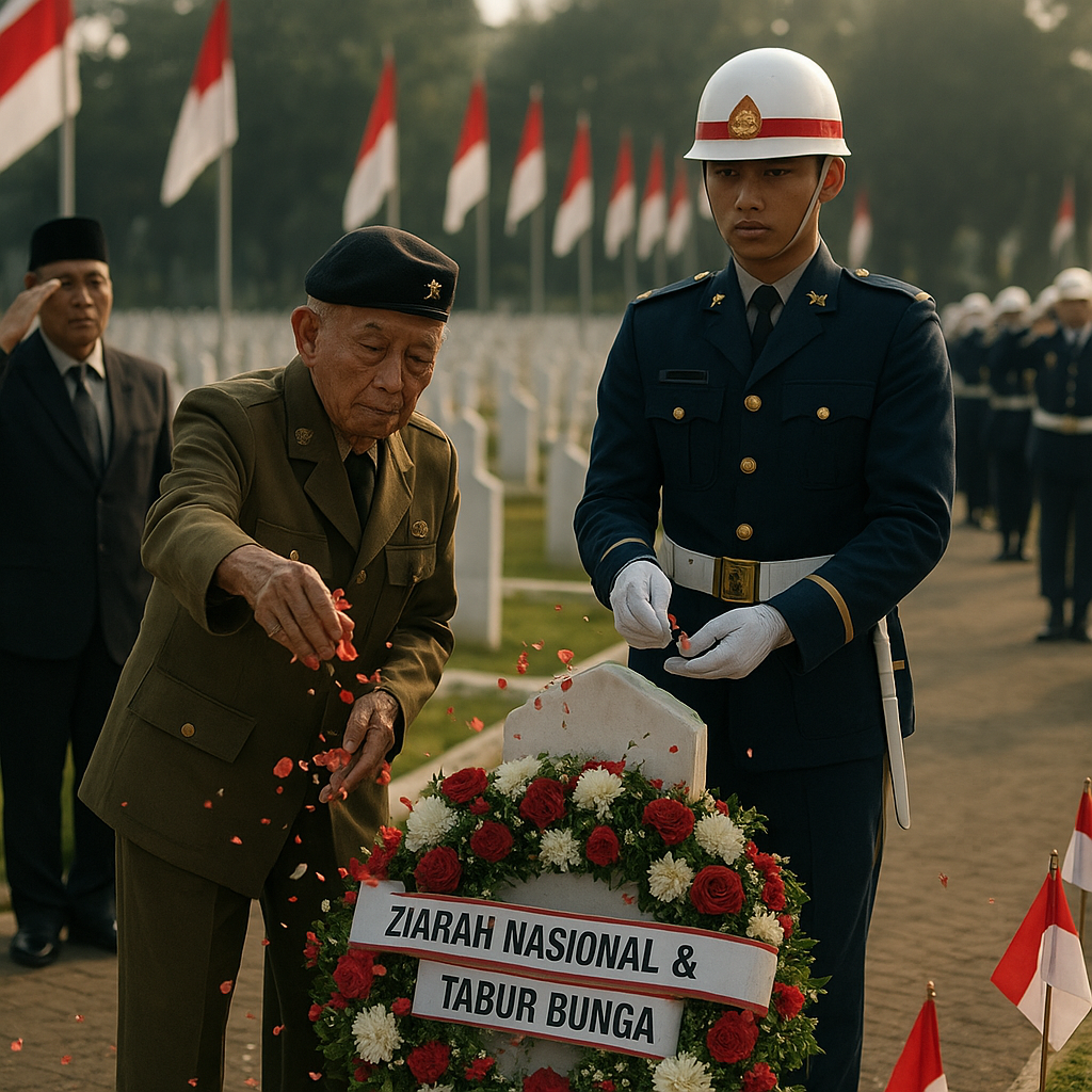 Ziarah Nasional dan Tabur Bunga di Taman Makam Pahlawan Kalibata Peringati Hari Ulang Tahun TNI