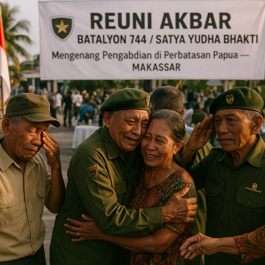 Reuni Akbar Batalyon 744/Satya Yudha Bhakti: Mengenang Pengabdian di Perbatasan Papua