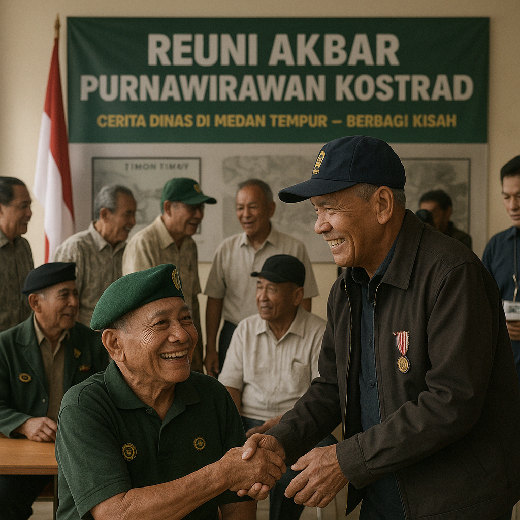 Reuni Akbar Purnawirawan Kostrad, Cerita Dinas di Medan Tempur Berbagi Kisah
