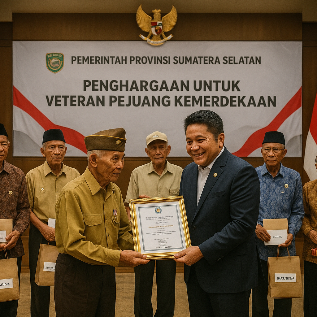 Veteran Pejuang Kemerdekaan Dapat Penghargaan dari Pemerintah Daerah Sumsel
