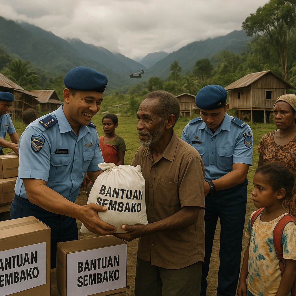 Bakti Sosial TNI AU di Pedalaman Papua, Kenang Operasi Sadar Bela Negara