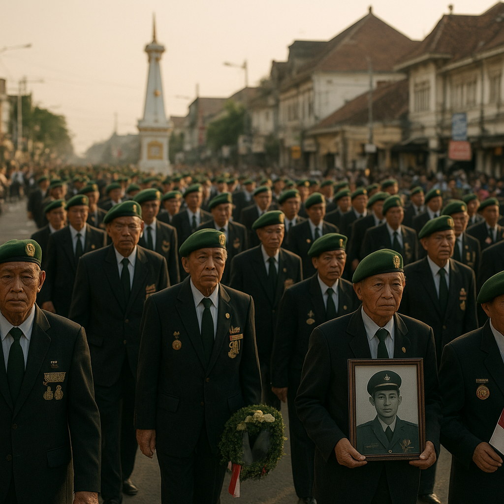 Kirab Bakti Purnawirawan TNI AD Berlangsung Khidmat di Yogyakarta
