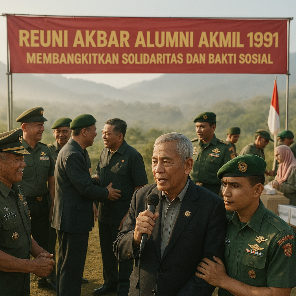 Reuni Akbar Alumni Akmil 1991 Membangkitkan Solidaritas dan Bakti Sosial