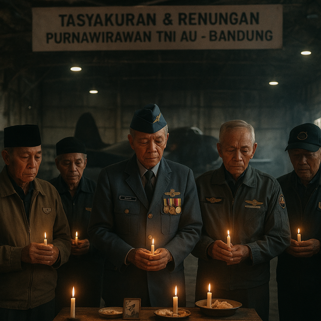 Tradisi Tasyakuran dan Renungan Bersama Purnawirawan TNI AU di Bandung