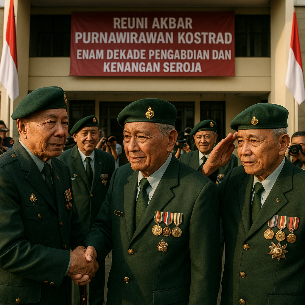 Reuni Akbar Purnawirawan Kostrad: Enam Dekade Pengabdian dan Kenangan Seroja