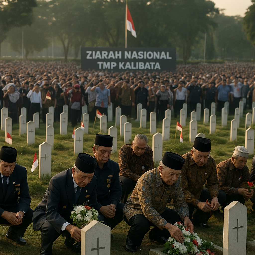 Ziarah Nasional di TMP Kalibata, Ribuan Purnawirawan Mengenang Jasa Para Pahlawan