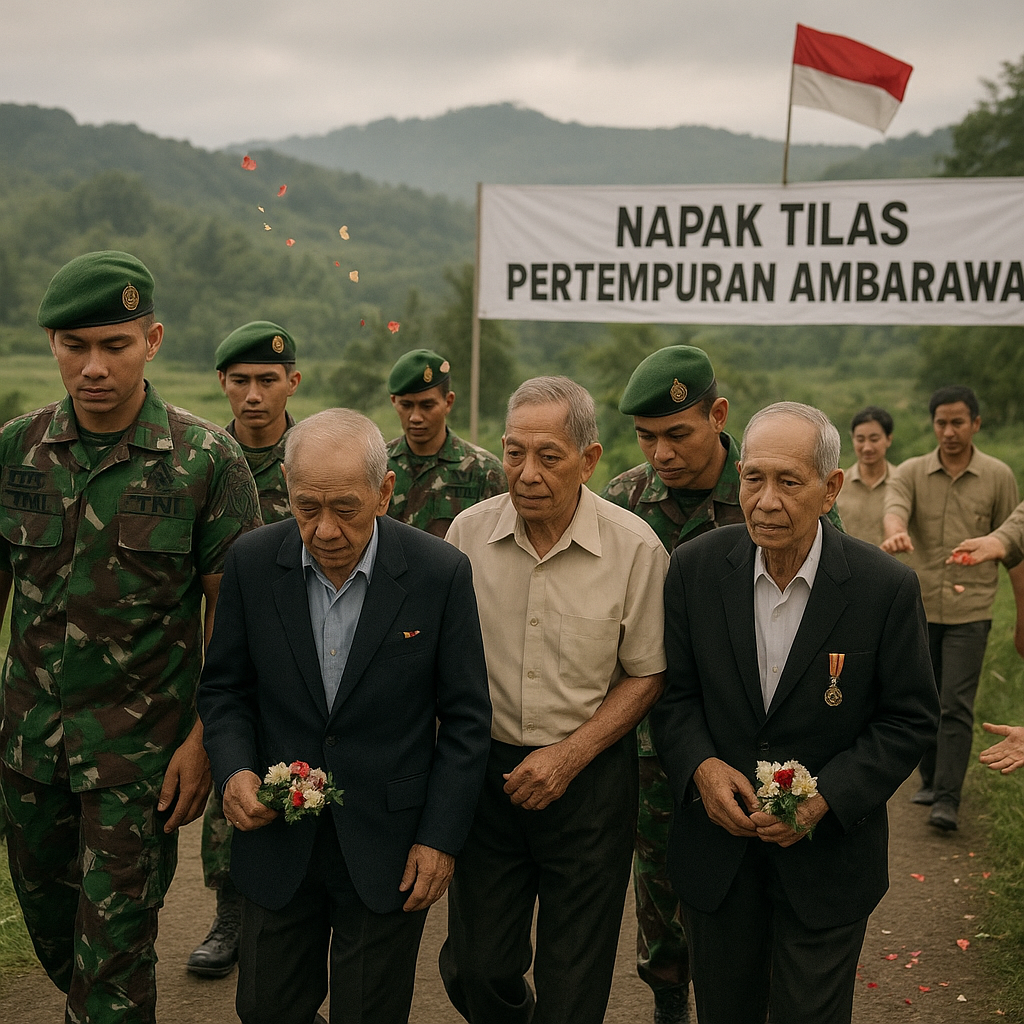 Napak Tilas Pertempuran Ambarawa: Prajurit TNI Menapaki Kembali Rute Gerilya Bersama Purnawirawan