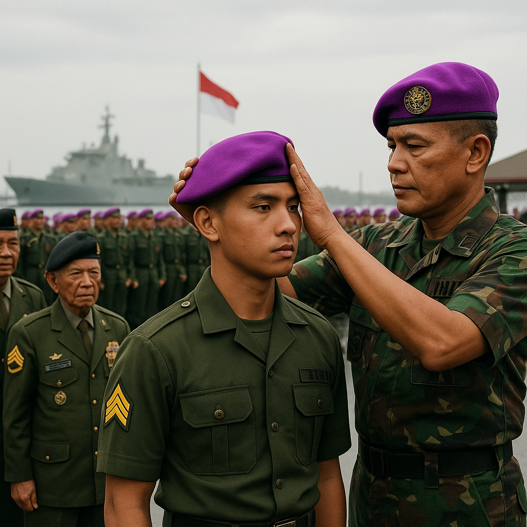 Tradisi Korps Marinir: Upacara Pembaretan Prajurit Muda di Surabaya