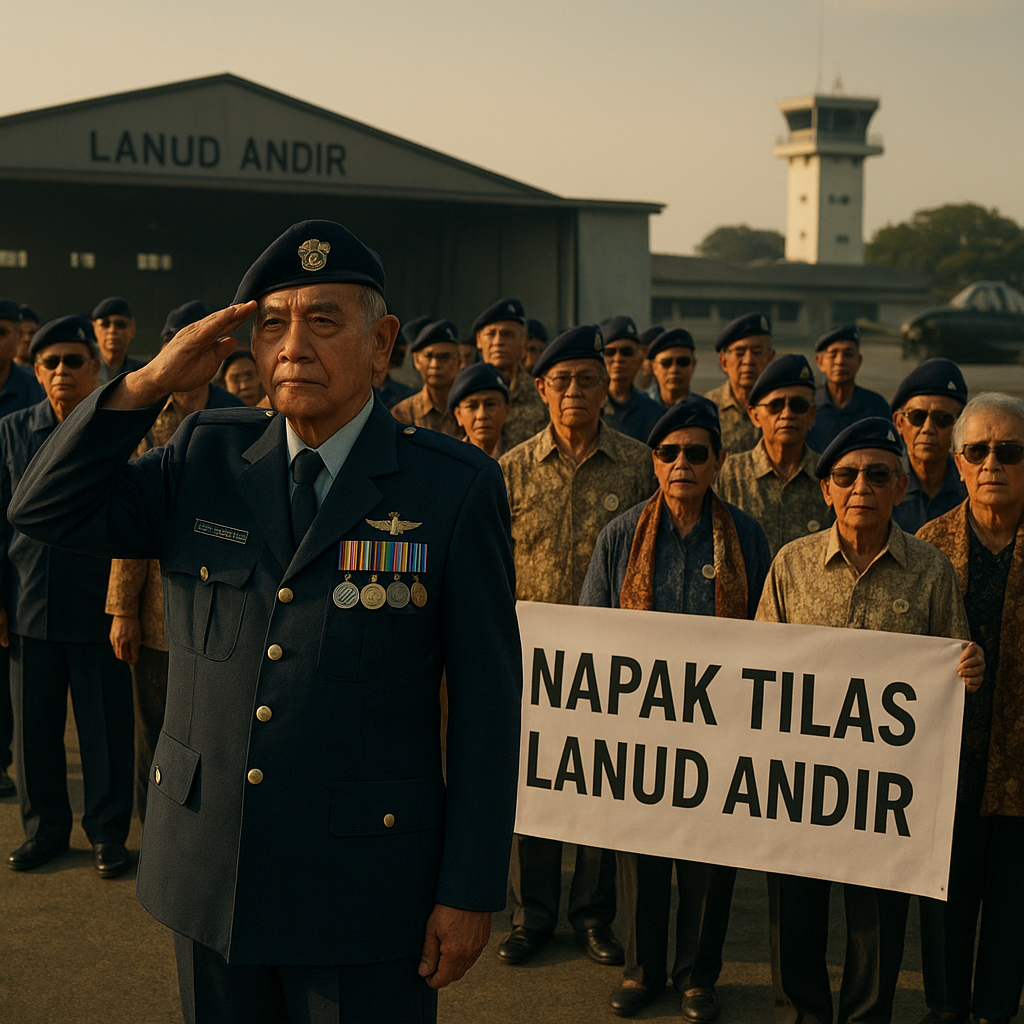 Purnawirawan TNI AU Gelar Napak Tilas Pangkalan Udara Andir Bandung