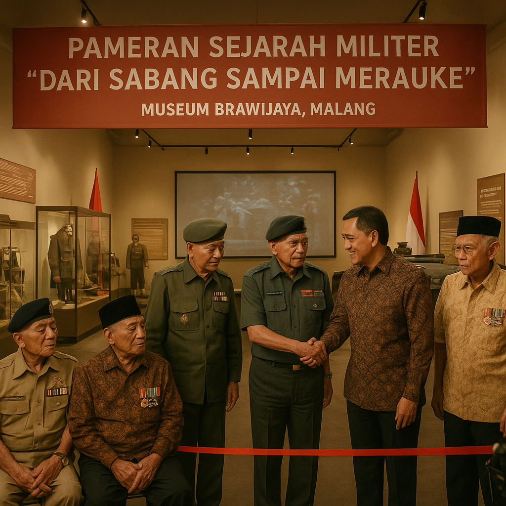 Pameran Sejarah Militer 'Dari Sabang sampai Merauke' Resmi Dibuka di Museum Brawijaya