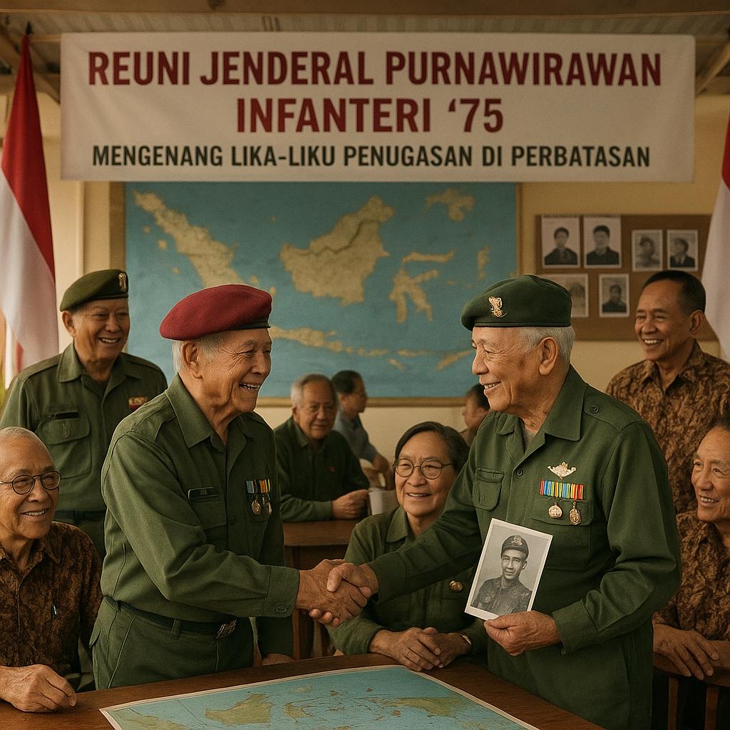 Reuni Jenderal Purnawirawan Infantry '75: Mengenang Lika-Liku Penugasan di Perbatasan