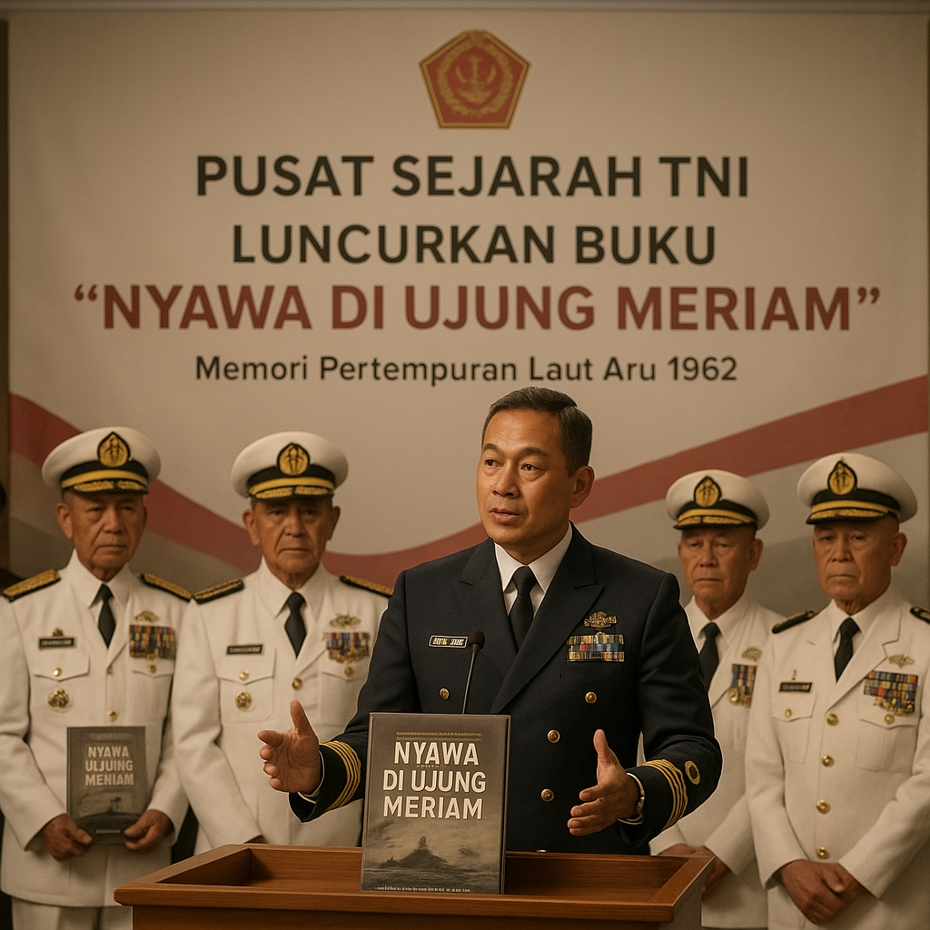 Pusat Sejarah TNI Luncurkan Buku 'Nyawa di Ujung Meriam': Memori Pertempuran Laut Aru