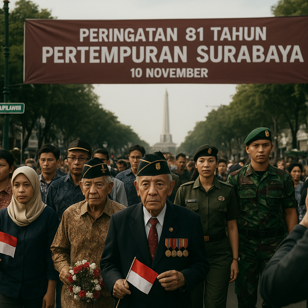 Peringatan 81 Tahun Pertempuran Surabaya, Mengenang Gigihnya Arek-Arek Suroboyo