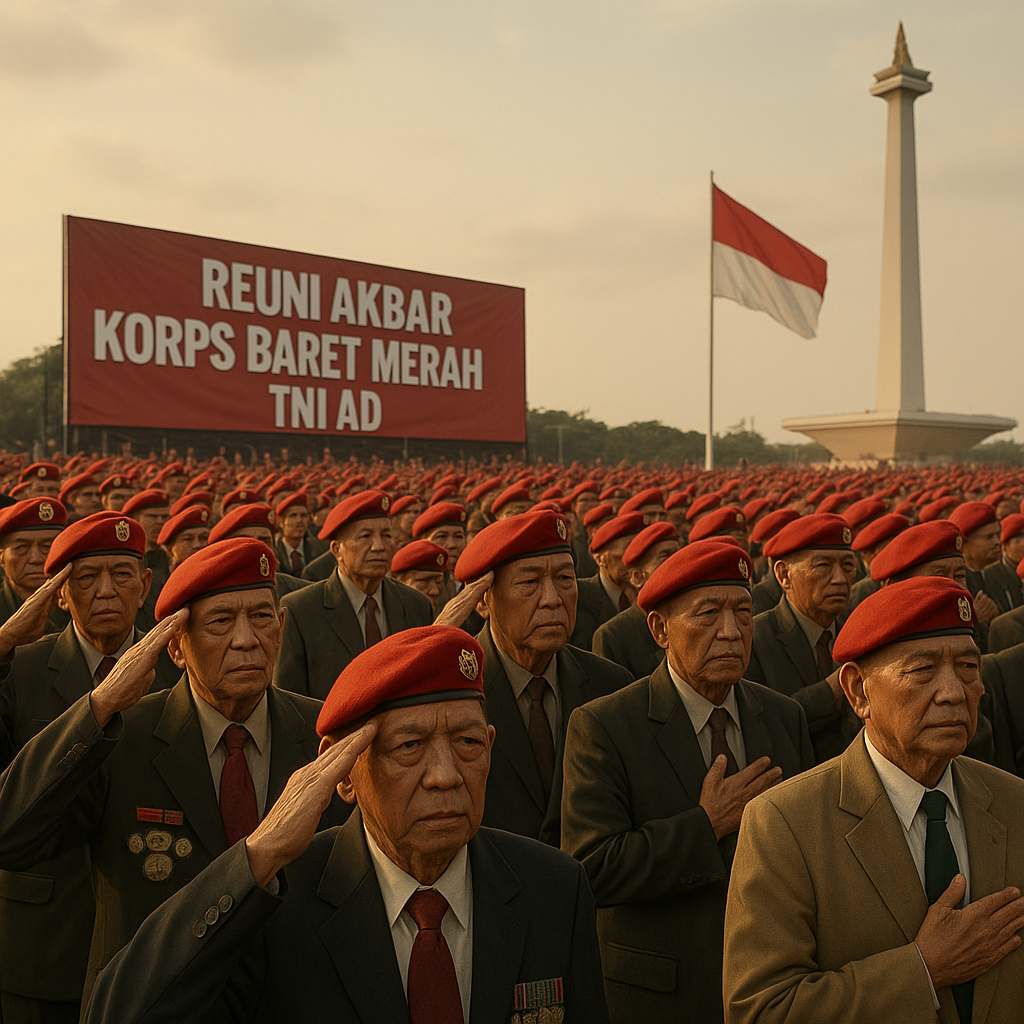 Reuni Akbar Korps Baret Merah TNI AD: Kembali ke Semangat Tempur Para Baret Merah