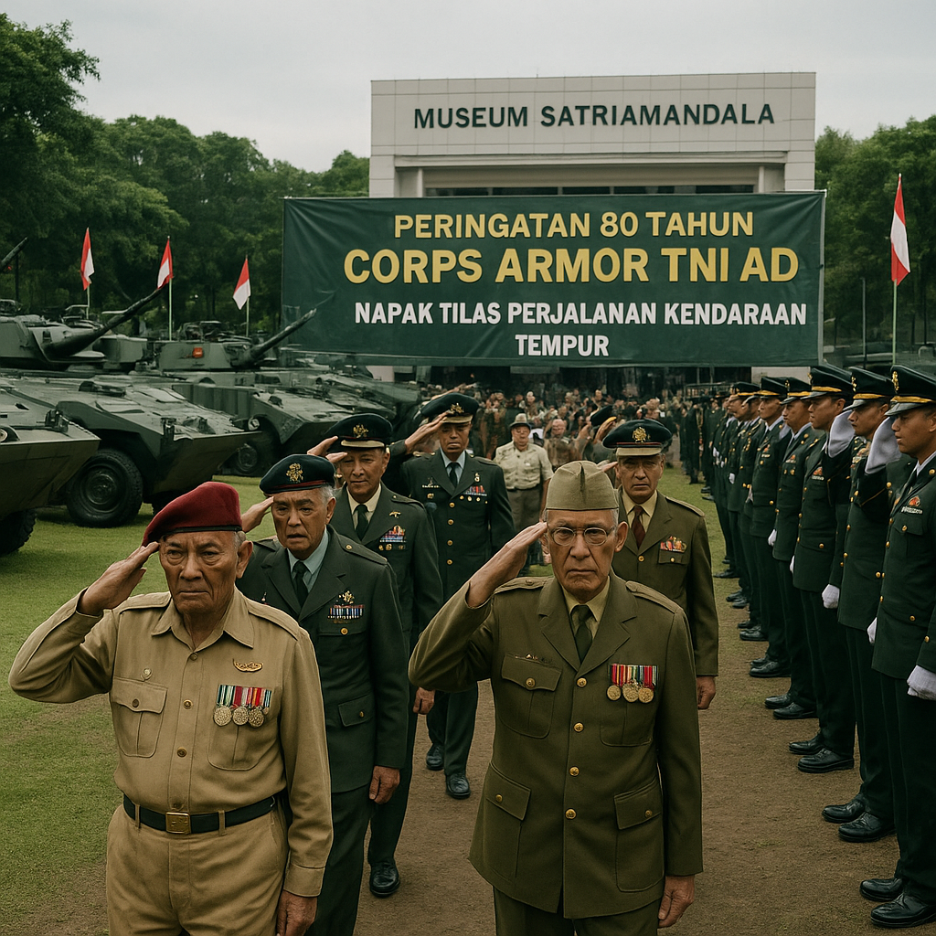 Peringatan 80 Tahun Pembentukan Corps Armor TNI AD: Napak Tilas Perjalanan Kendaraan Tempur