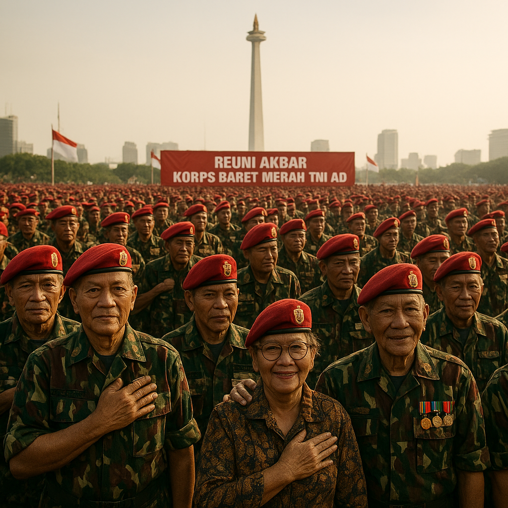 Reuni Akbar Korps Baret Merah TNI AD: Kembali ke Semangat Tempur Para Baret Merah