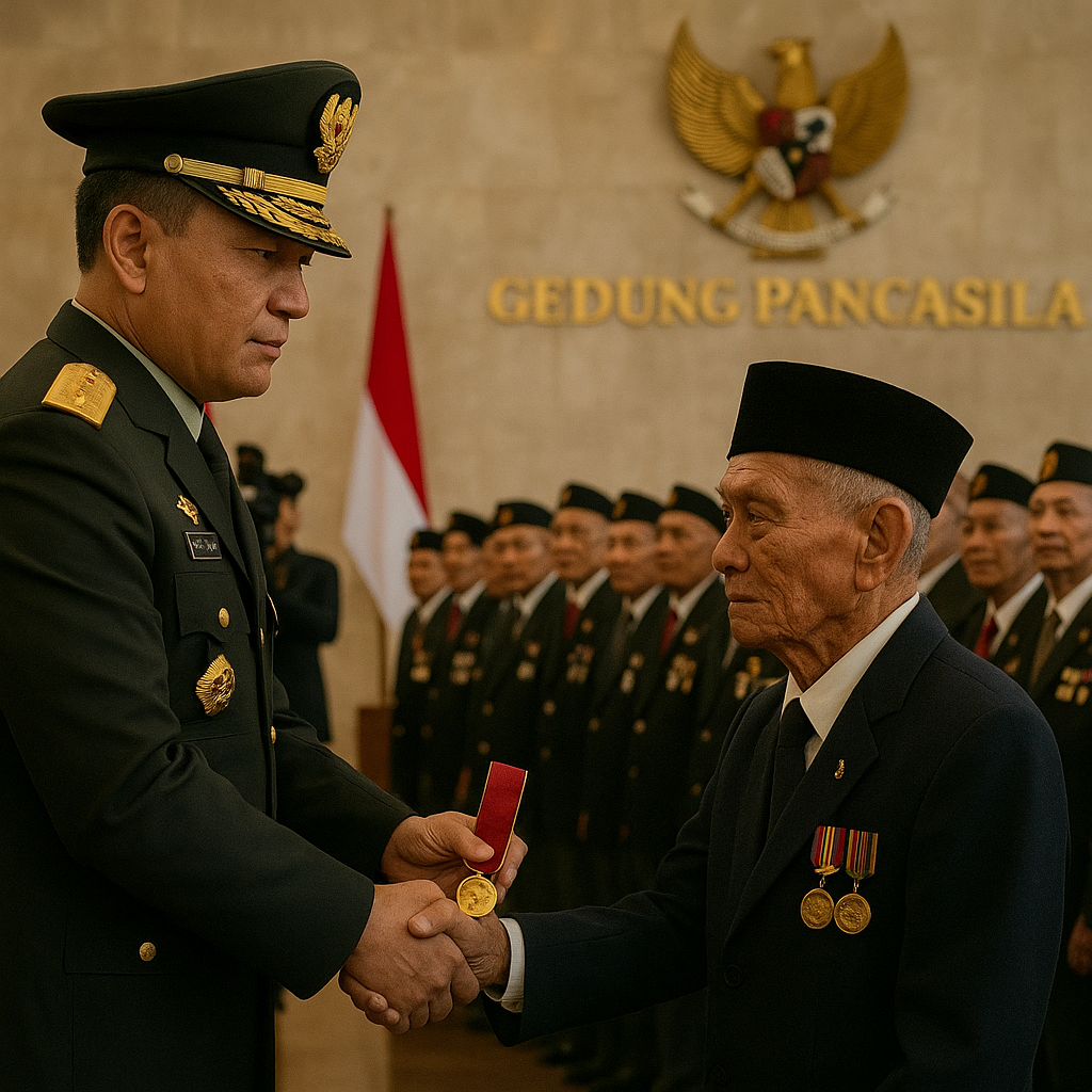 Penghargaan Veteran Pejuang Kemerdekaan Diserahkan Langsung oleh Panglima TNI