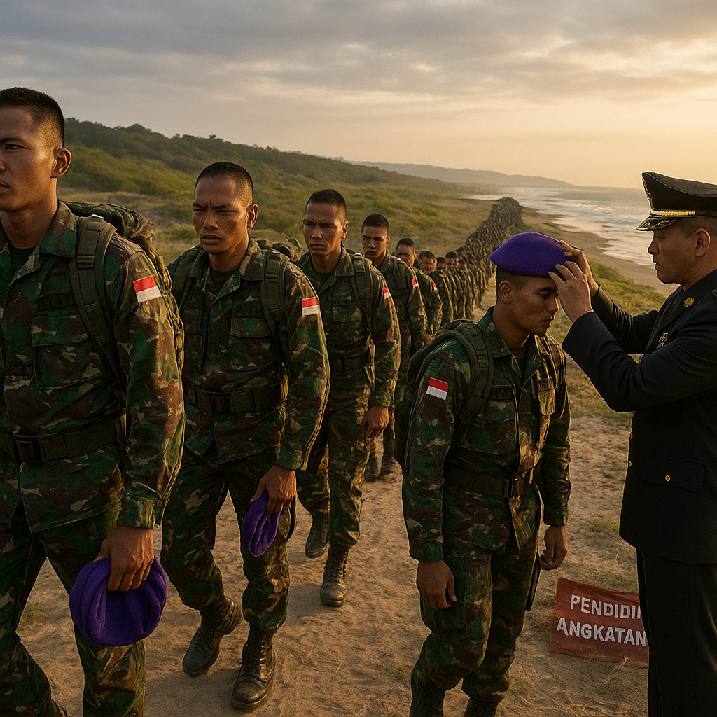 752 Prajurit Marinir Menempuh Lintasan Sejarah Menuju Baret Ungu