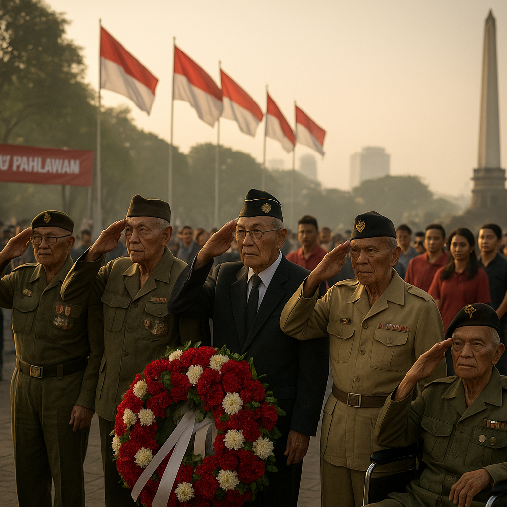Peringatan 81 Tahun Pertempuran Surabaya: Purnawirawan dan Veteran Kenang Kobar Semangat Arek-Arek Suroboyo