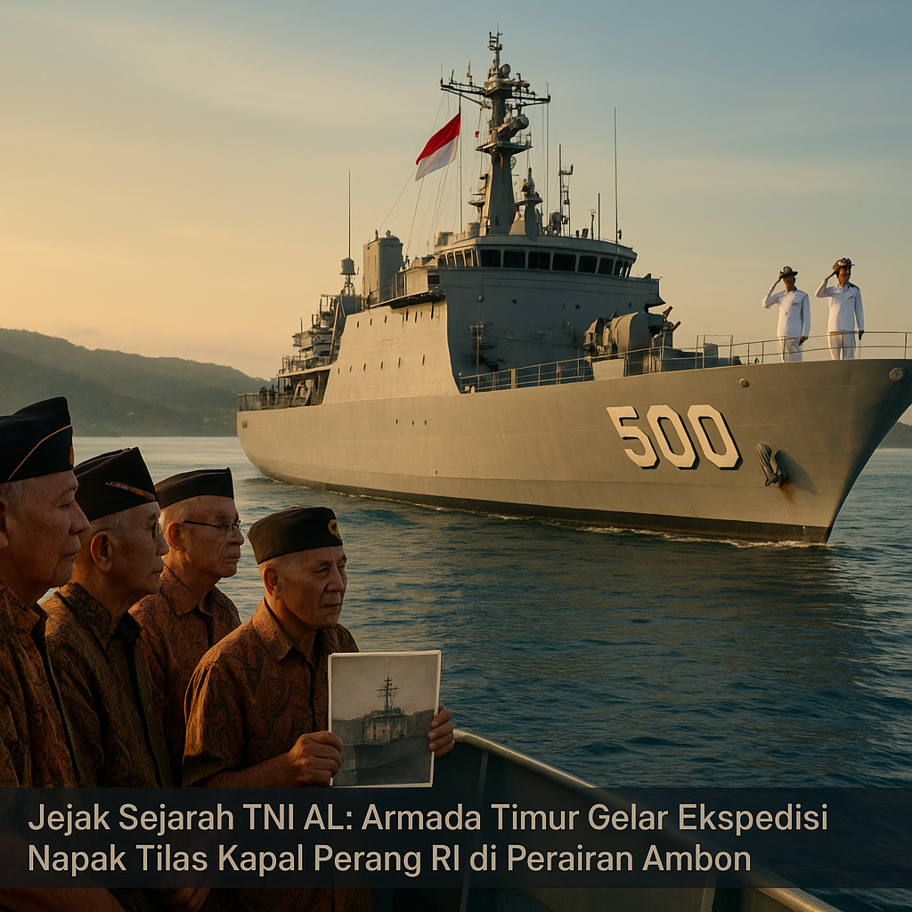 Jejak Sejarah TNI AL: Armada Timur Gelar Ekspedisi Napak Tilas Kapal Perang RI di Perairan Ambon