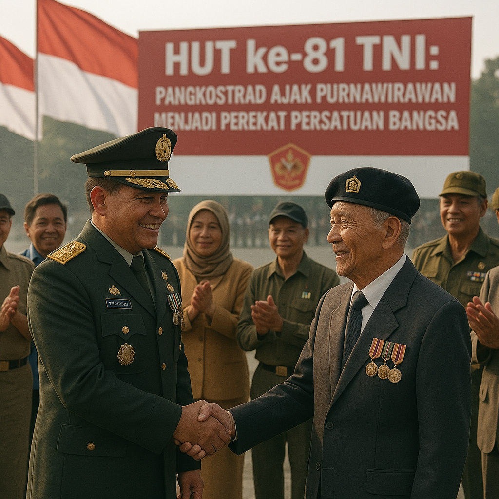 HUT ke-81 TNI: Pangkostrad Ajak Purnawirawan Menjadi Perekat Persatuan Bangsa