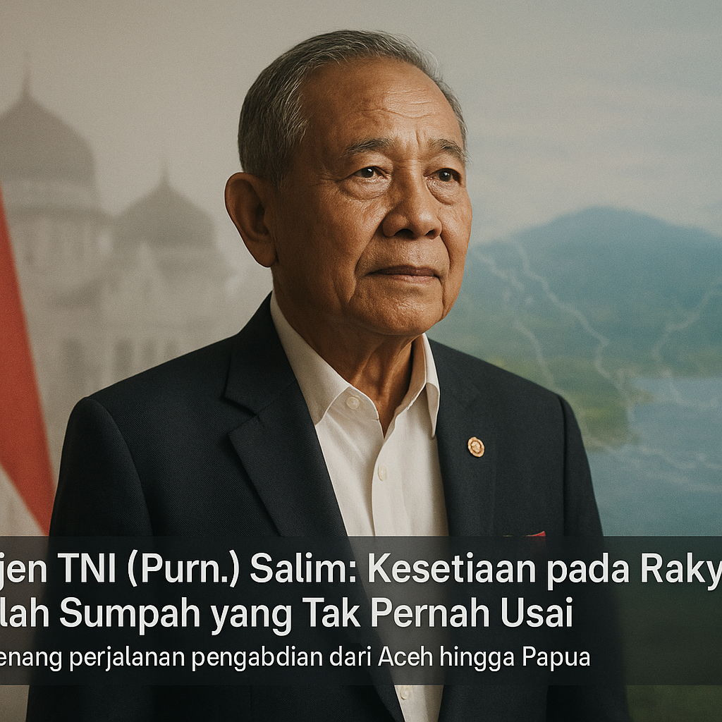 Mayjen TNI (Purn.) Salim: Kesetiaan pada Rakyat Adalah Sumpah yang Tak Pernah Usai