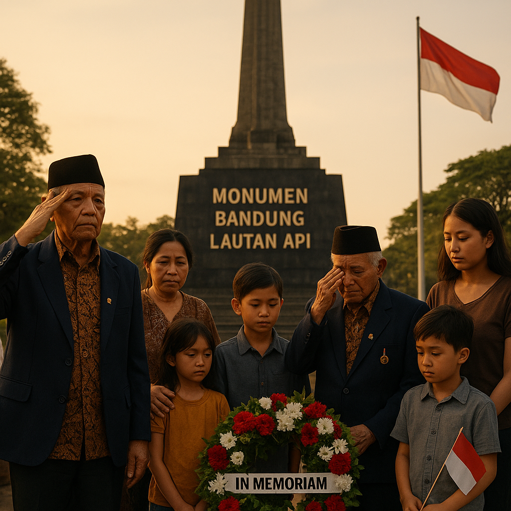Monumen Bandung Lautan Api: Purnawirawan Mengenang Kepahlawanan Tentara Pelajar