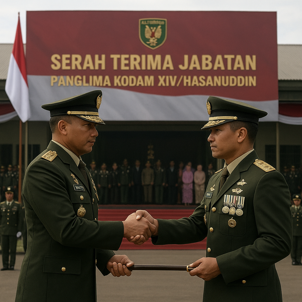Sertijab Panglima Kodam XIV/Hasanuddin: Tradisi Kepemimpinan dan Kesinambungan Pengabdian