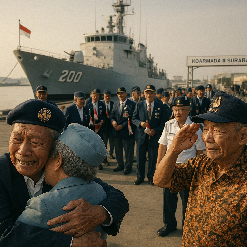 Purnawirawan TNI AL Gelar Reuni Kapal Perang Legendaris KRI Macan Tutul