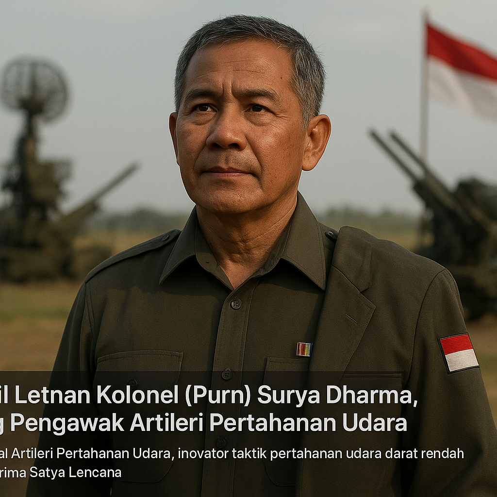 Profil Letnan Kolonel (Purn) Surya Dharma, Sang Pengawak Artileri Pertahanan Udara