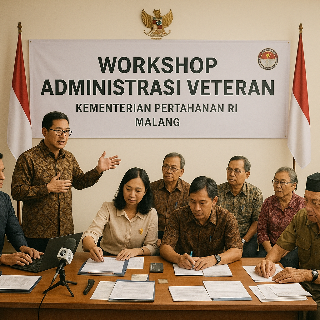 Perkuat Layanan dan Hak Pejuang, Kemhan RI Gelar Workshop Administrasi Veteran di Malang